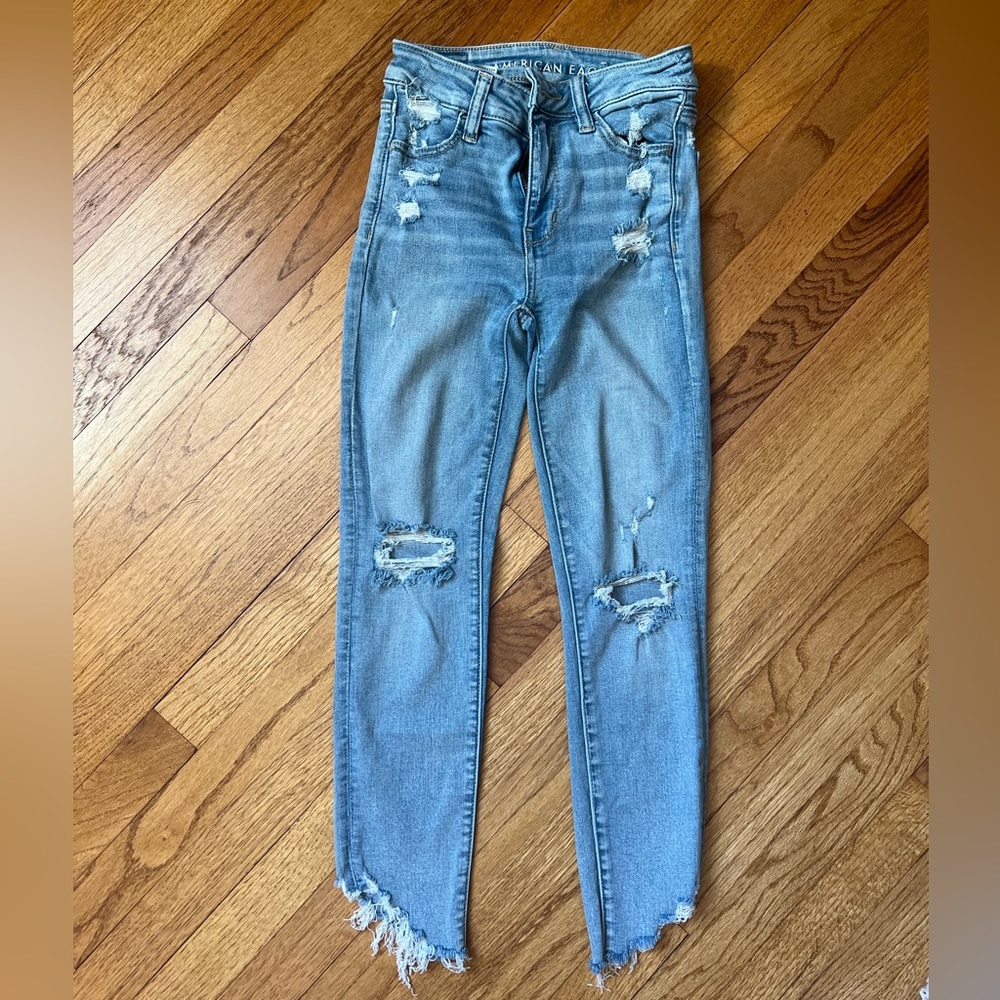 American Eagle Hi-Rise Jegging Crop, size 0